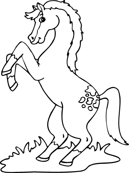 Cheval mignon coloriage