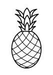 Pineapple coloring page