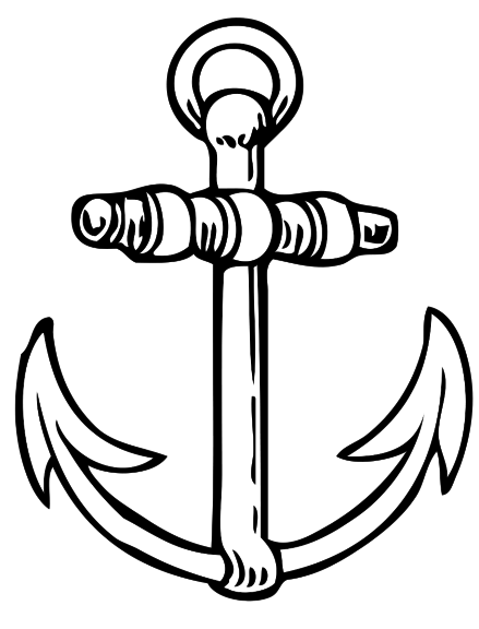 Ship Anchor coloring page