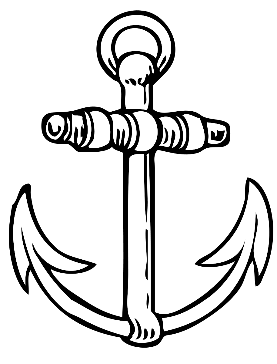 Ship Anchor coloring page