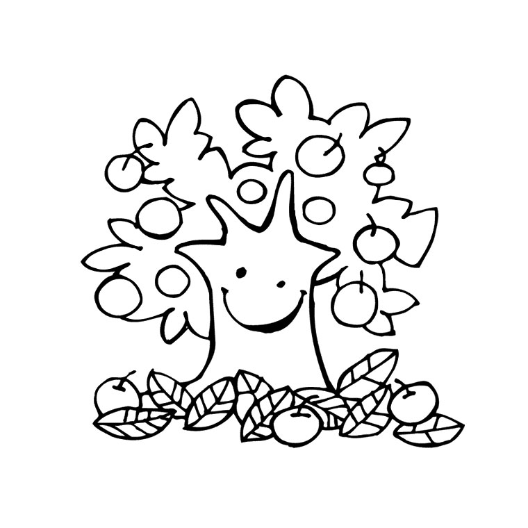 Face Tree coloring page