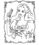 Barbie Mirror coloring page