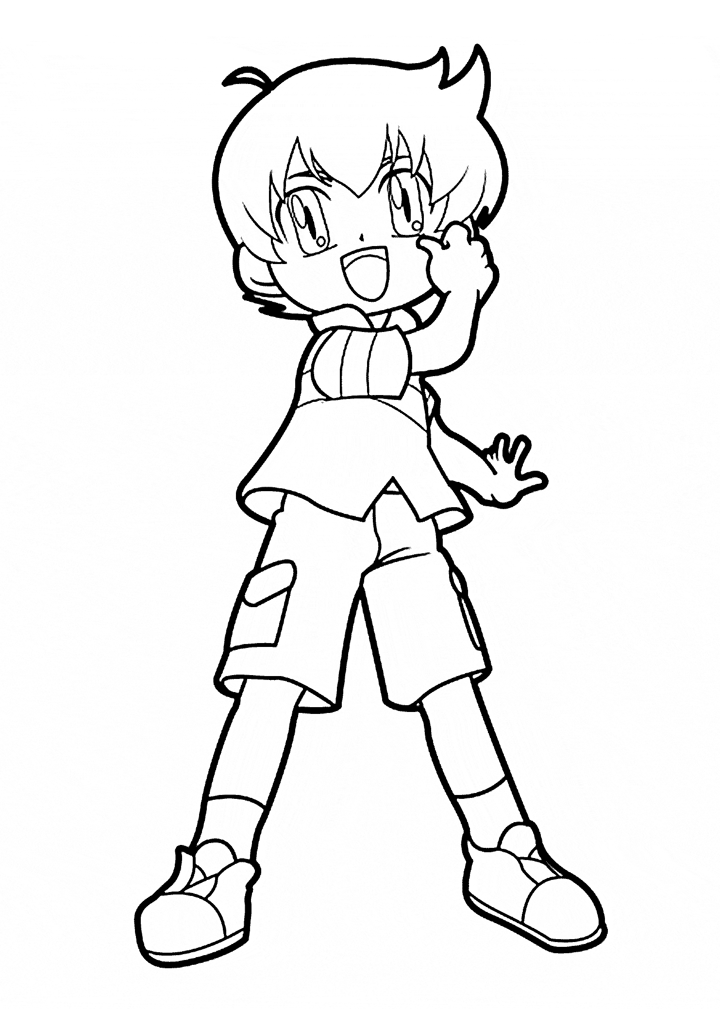 Beyblade Kenta coloring page