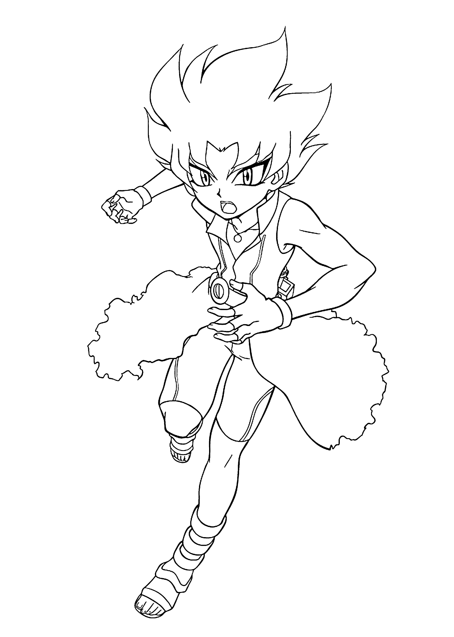 Coloriage Beyblade personnage