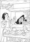 Snow White And The Witch coloring page