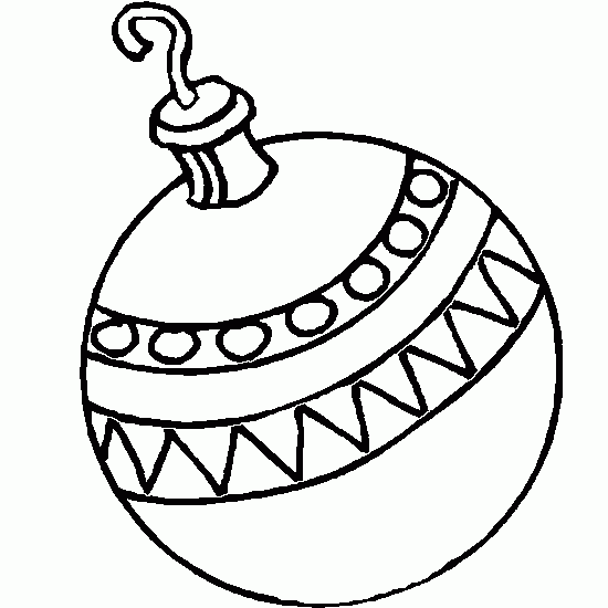 Coloriage boule de noel