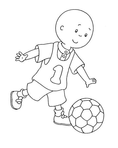 Soccer Pebble coloring page