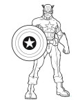 Captain America coloring page