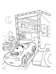 Cars Mcqueen coloring page