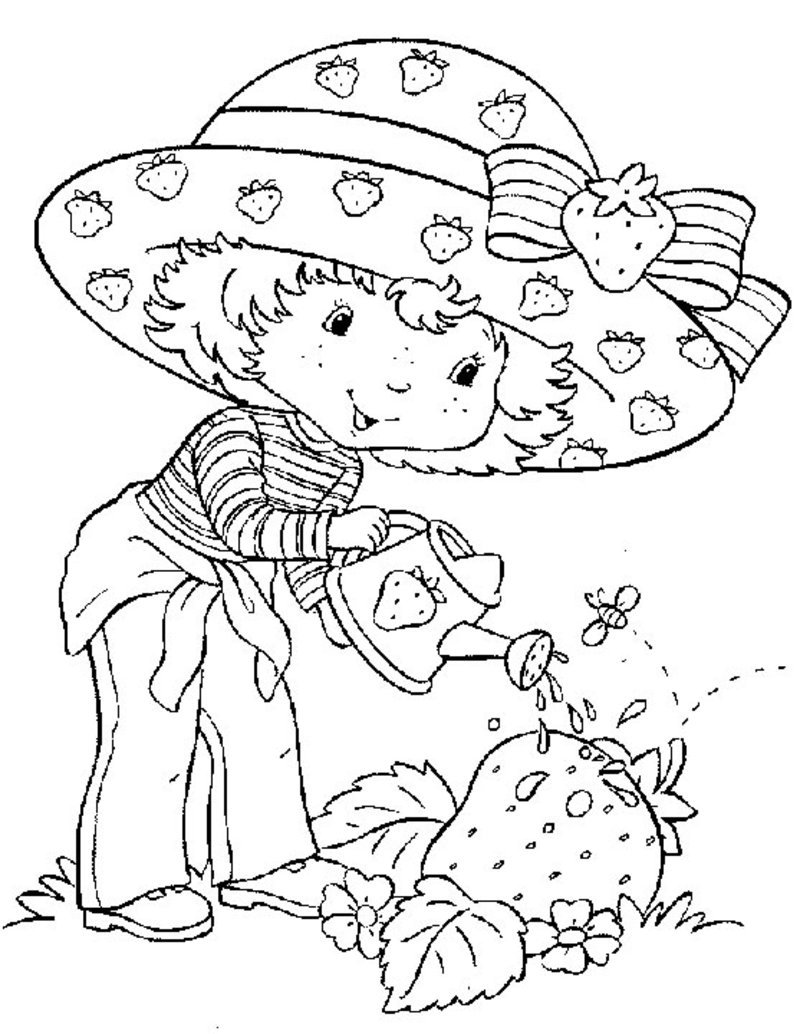 New Strawberry Shortcake And Friends Coloring Pages