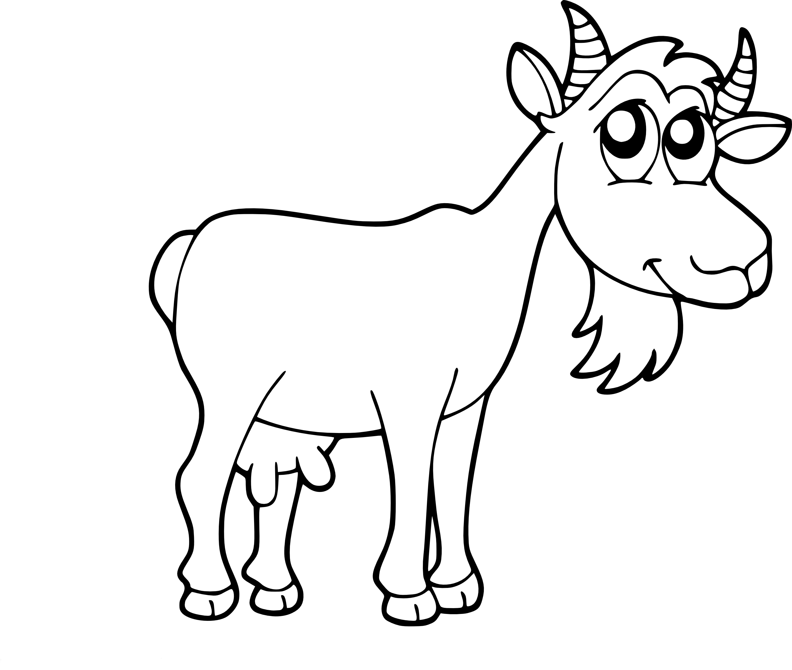 Disegno di Design della capra da colorare