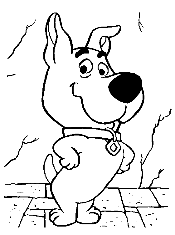 Little Scooby Doo Dog coloring page