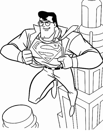 Coloriage Clark Kent Superman