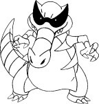 Pokemon Krookodile coloring page