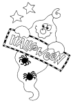 Ghost For Halloween coloring page