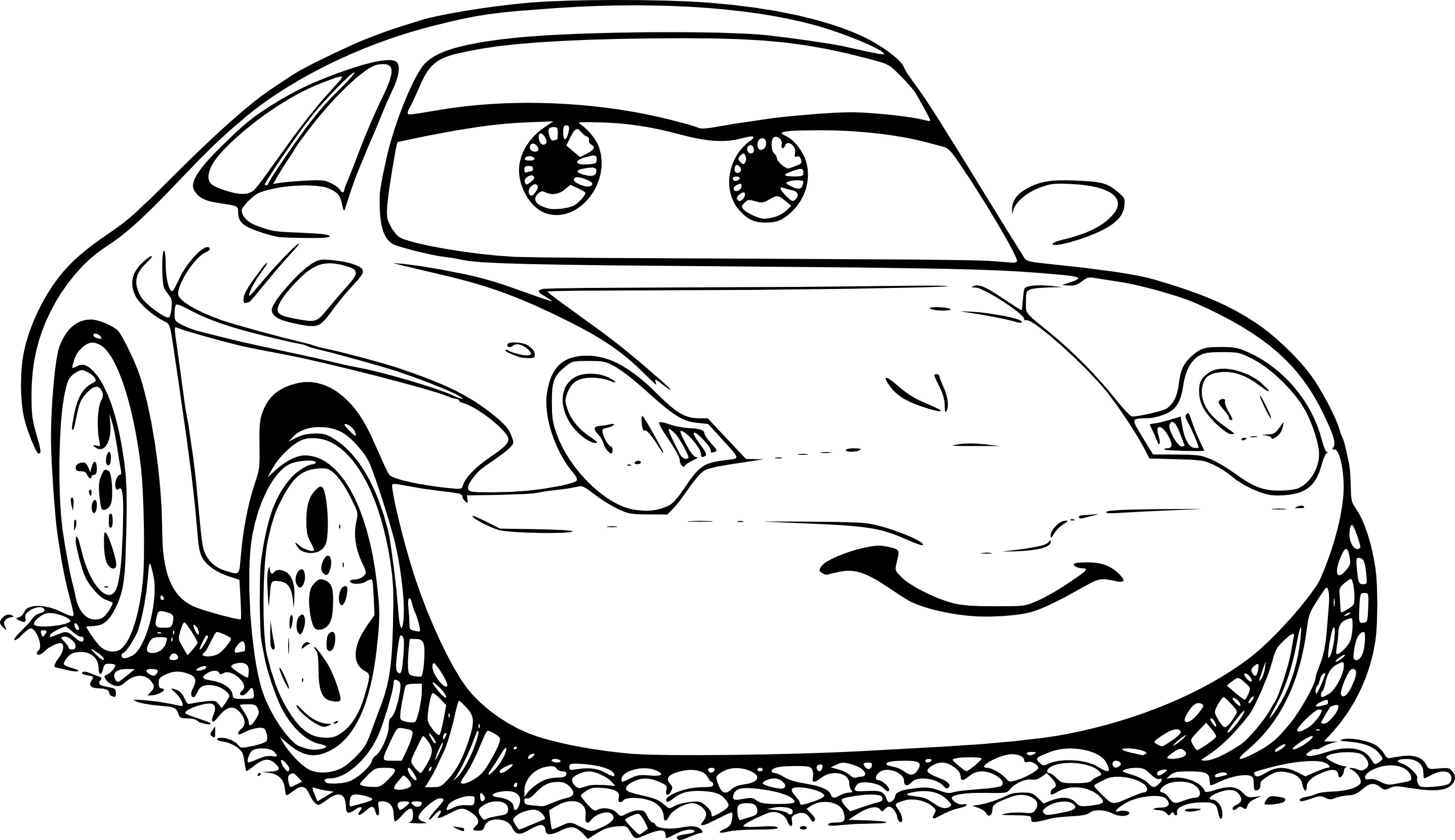 Flash Mcqueen coloring page