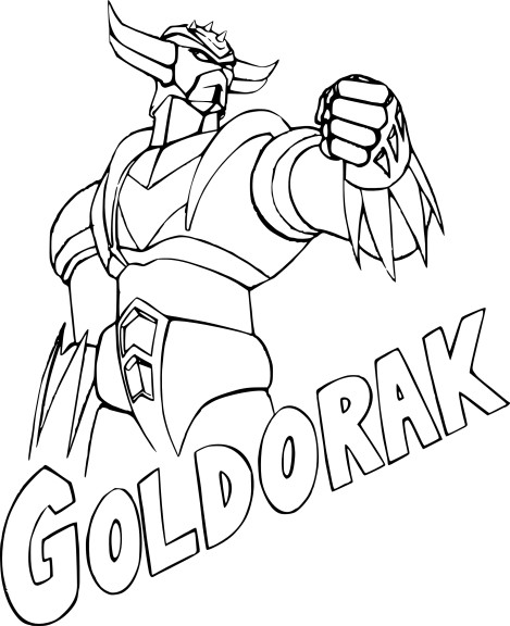 Goldorak coloring page