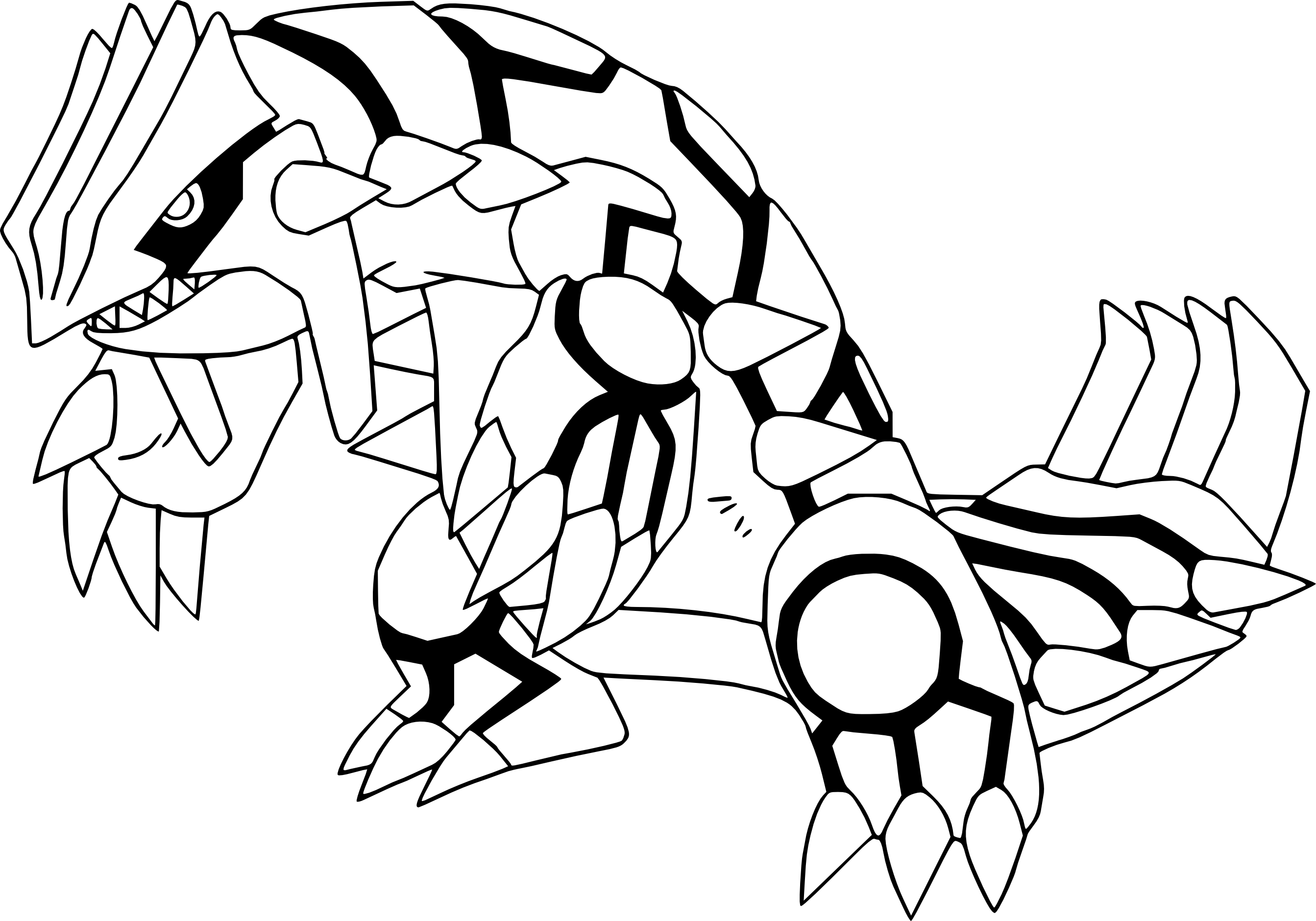 Coloriage Groudon