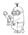 Kevin The Minions coloring page