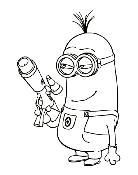 Kevin The Minions coloring page