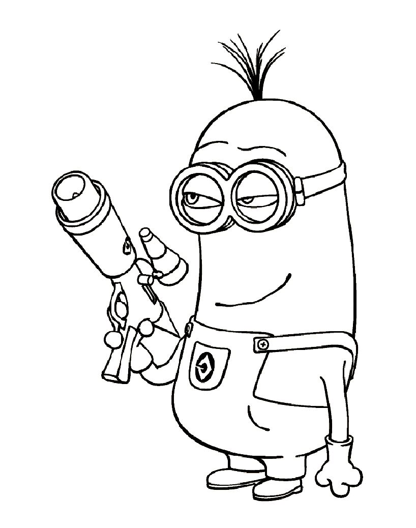 Kevin The Minions coloring page