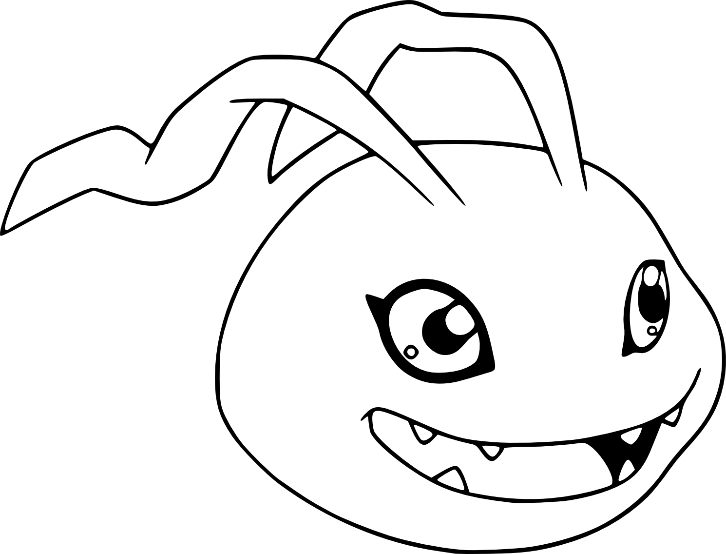 Koromon Digimon coloring page