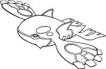 Pokemon Kyogre coloring page