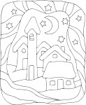 Coloriage maison enfant