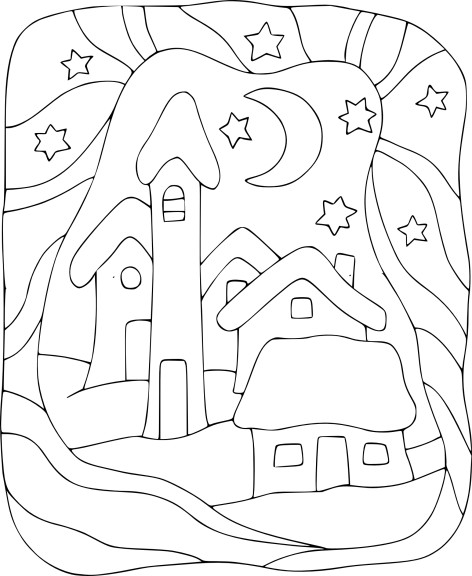 Childs Home coloring page