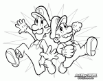 Mario And Luigi coloring page