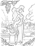 Megara Disney coloring page