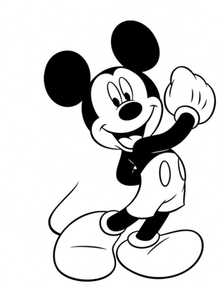 Mickey Mouse coloring page