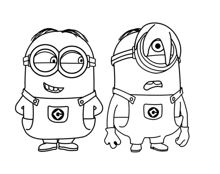 Coloriage minions 2015