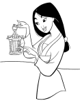 Mulan Disney coloring page