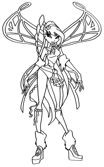 Musa Lovix Winx coloring page