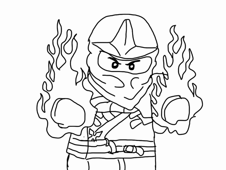 Coloriage Ninjago Lego