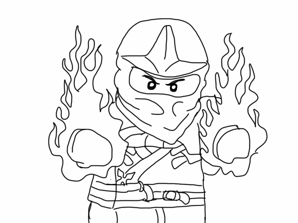 Ninjago Lego coloring page