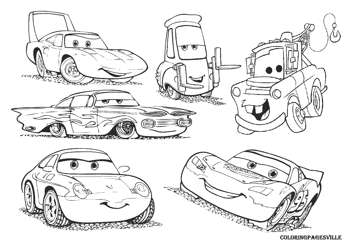 Character Cars coloring page   free printable coloring pages on ...