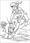 Coloriage Peter Pan et Wendy