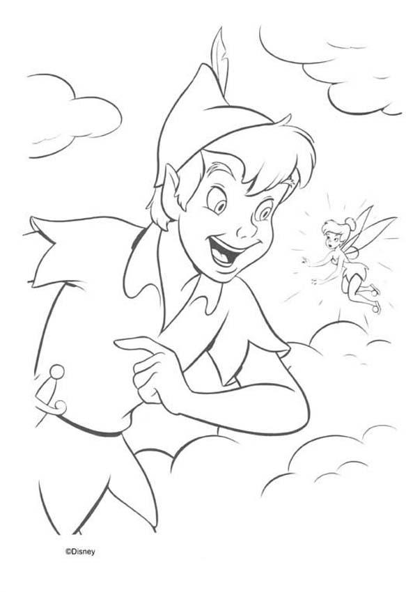 Peter Pan Fairy coloring page