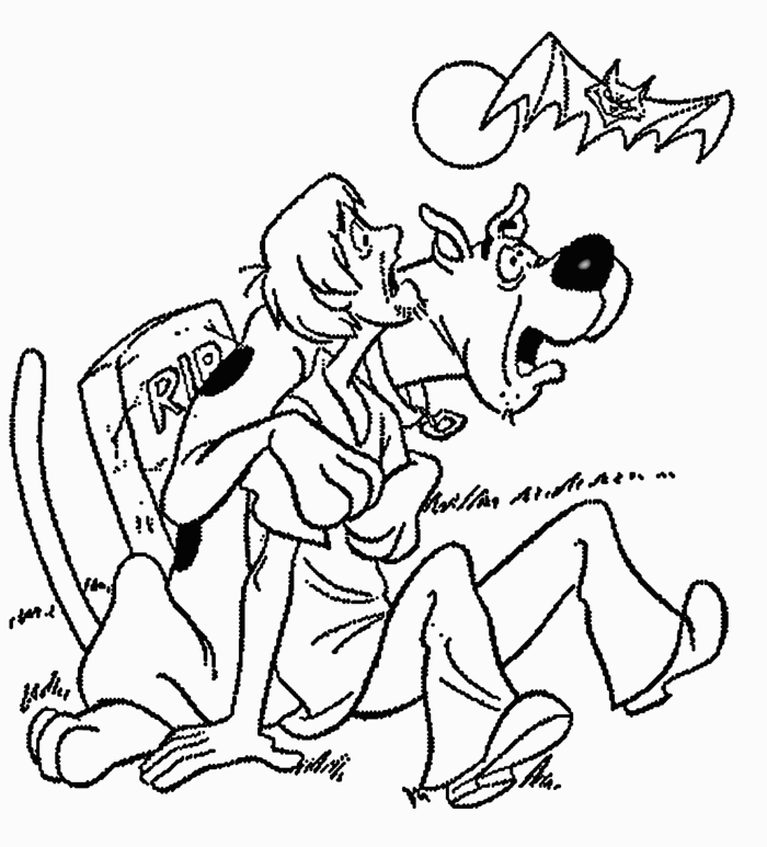 The Fear Of Scooby Doo coloring page