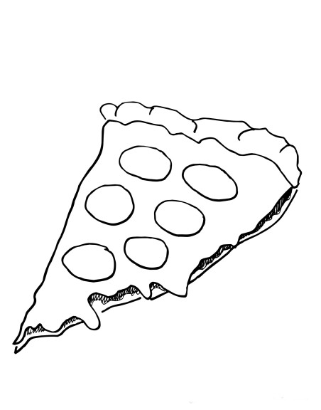 Coloriage pizza