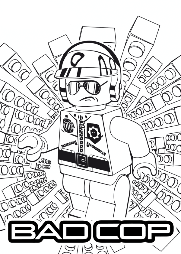 Lego Police coloring page 2