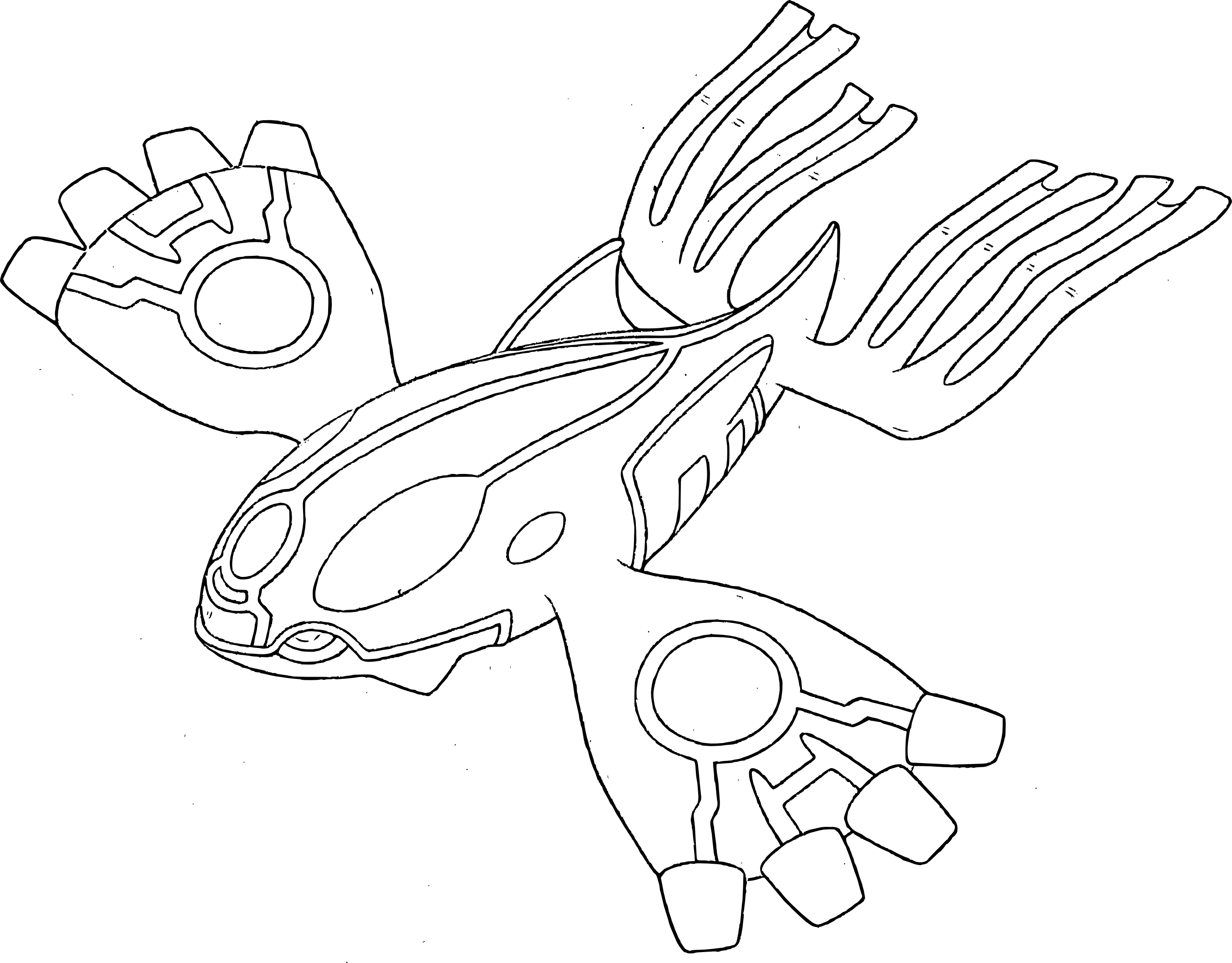 Pokemon Primo Kyogre coloring page