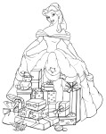 Disney Princess At Christmas coloring page