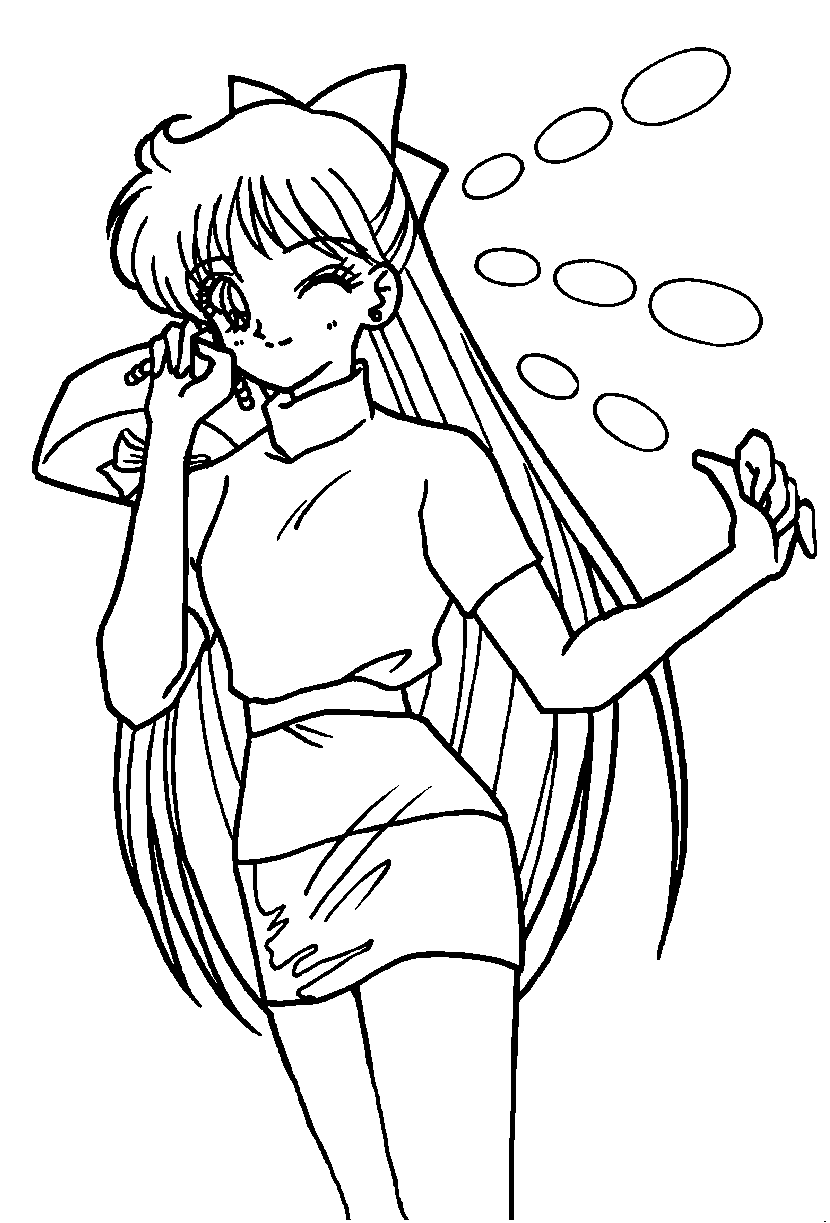 Coloriage Rei Hino Sailor Mars