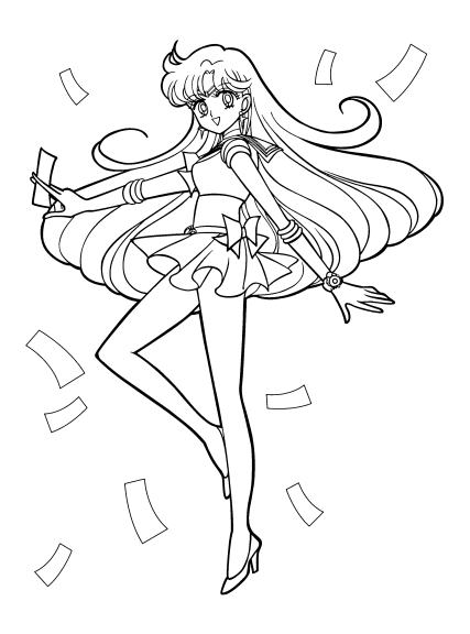 Princess Sailor Mars coloring page