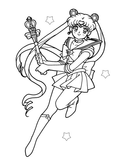 Sailor Moon coloring page