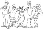 Disegno di Personaggi di Scooby Doo da colorare