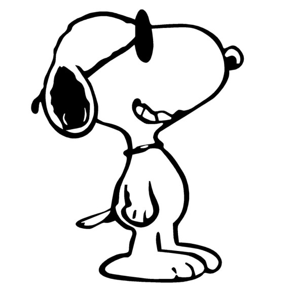 Snoopy coloring page